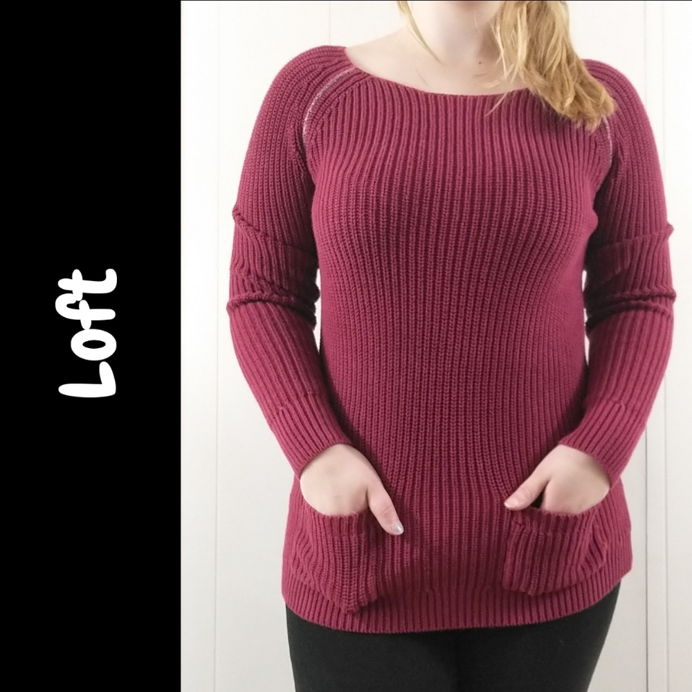 Loft ribbed sweater